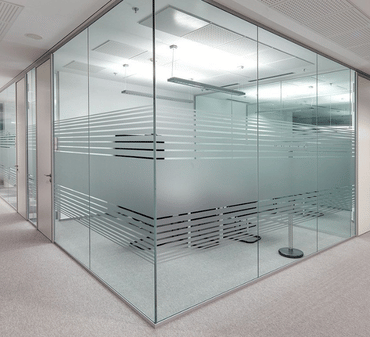 Toughened glass work